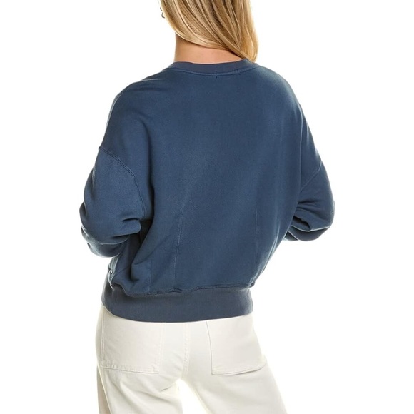 NWT n:Philanthropy Sela Sweatshirt Crewneck in Blue Mirage Size M - Picture 2 of 13